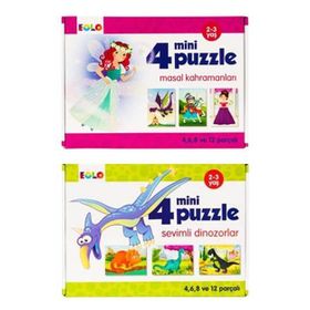 Eolo 2 Yaş Masal Kahramanları ve Dinozorlar Puzzle Set