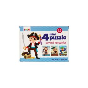 Eolo 4 Mini Puzzle Sevimli Korsanlar