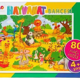 Eolo 80 Parça Hayvanat Bahçesi Puzzle