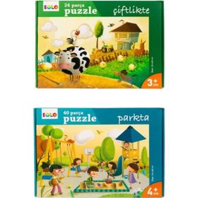 Eolo ELO00205 Parkta ve Çiftlikte 2'li Puzzle