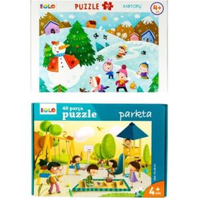 Eolo ELO00205 Parkta ve Çiftlikte 2'li Puzzle