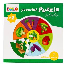 Eolo Sebzeler 7 Parça Yuvarlak Puzzle