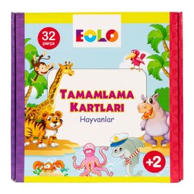 Eolo Tamamlama Kartları - Hayvanlar - Eolo Eğitici Oyuncak Komisyon