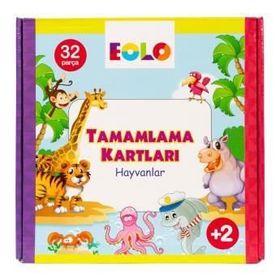 Eolo Tamamlama Kartları - Hayvanlar - Eolo Eğitici Oyuncak Komisyon