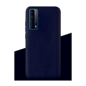 Eonaks Huawei P Smart 2021 Kamera Korumalı Silikon Rubber Arka Kapak Siyah Kılıf