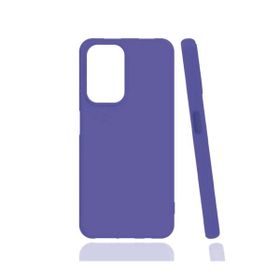 Eonaks Infinix Note 8 Kamera Korumalı Silikon Rubber Arka Kapak Lila Kılıf