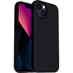 Eonaks iPhone 13 Kamera Korumalı Silikon Rubber Arka Kapak Siyah Kılıf