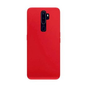 Eonaks Oppo A9 2020 Kamera Korumalı Silikon Rubber Arka Kapak Lila Kılıf