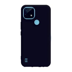 Eonaks Realme C21 Kamera Korumalı Silikon Rubber Arka Kapak Siyah Kılıf