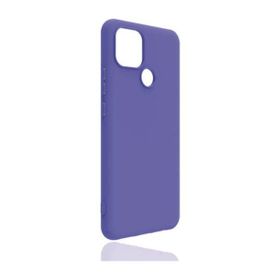 Eonaks Realme C25S Kamera Korumalı Silikon Rubber Arka Kapak Lila Kılıf