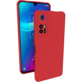 Eonaks TCL 30 Kamera Korumalı Silikon Rubber Arka Kapak Kırmızı Kılıf