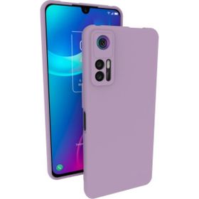 Eonaks TCL 30 Kamera Korumalı Silikon Rubber Arka Kapak Lila Kılıf