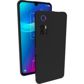 Eonaks TCL 30 Kamera Korumalı Silikon Rubber Arka Kapak Siyah Kılıf