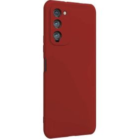 Eonaks Tecno Camon 18 Premier Kamera Korumalı Silikon Rubber Arka Kapak Kırmızı Kılıf