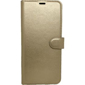 Eonaks Tecno Spark 8C Cüzdanlı Kapaklı Kartlıklı Standlı Kopçalı Gold Kılıf
