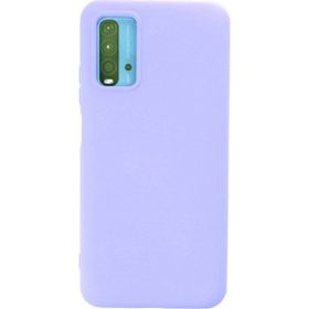 Eonaks Xiaomi Redmi 9T Kamera Korumalı Silikon Rubber Arka Kapak Lila Kılıf
