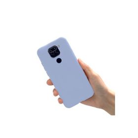 Eonaks Xiaomi Redmi Note 9 Kamera Korumalı Silikon Rubber Arka Kapak Lila Kılıf