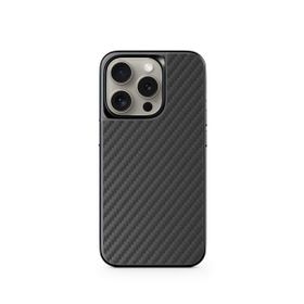 Epico Mag+ Hibrit Karbon iPhone 15 Pro Siyah Kılıf