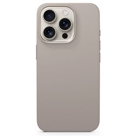 Epico Mag+ iPhone 16 Pro Silikon Titanyum Bej Kılıf