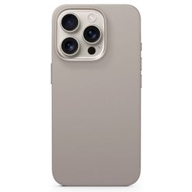 Epico Mag+ iPhone 16 Pro Silikon Titanyum Bej Kılıf