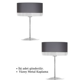 Epifanio TWO-005 Silver Krom Kaplama Metal Abajur