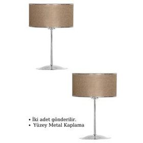 Epifanio TWO-005 Silver Krom Kaplama Metal Abajur