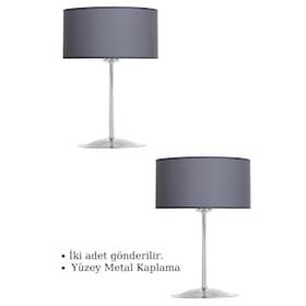 Epifanio TWO-005 Silver Krom Kaplama Metal Abajur