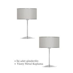 Epifanio TWO-005 Silver Krom Kaplama Metal Abajur