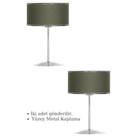 Epifanio TWO-005 Silver Krom Kaplama Metal Abajur