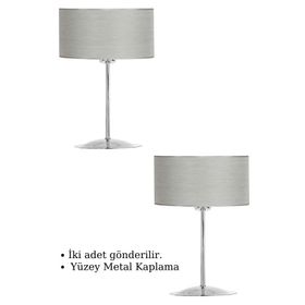 Epifanio TWO-005 Silver Krom Kaplama Metal Abajur