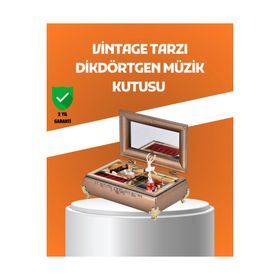 Epilons Piyano Şeklinde Balerinli Takı Bölmeli Şık Model Takı Kutusu