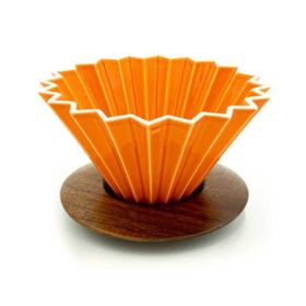 Epinox Ahşap Standlı Turuncu Dripper