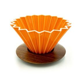 Epinox Ahşap Standlı Turuncu Dripper