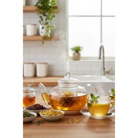 Epinox CD-400C 400 ML Süzgeçli Cam Demlik
