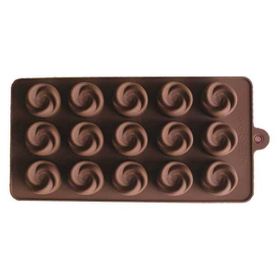 Epinox GL-21 Gül 21x10.5x1.9 cm Silikon Çikolata Kalıbı