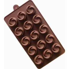 Epinox GL-21 Gül 21x10.5x1.9 cm Silikon Çikolata Kalıbı