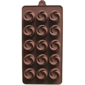 Epinox GL-21 Gül 21x10.5x1.9 cm Silikon Çikolata Kalıbı