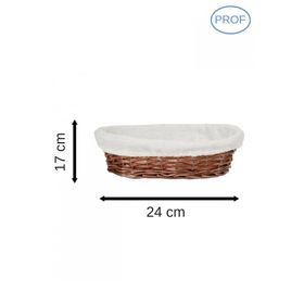 epinox Hasır Bezli Oval Ekmek Sepeti