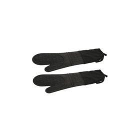 Epinox Ikili Siyah Silikon Mutfak Eldiveni - Yanmaz Eldiven 41.5 cm