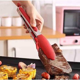 Epinox Silikon Kırmızı 25 cm Barbekü Maşası