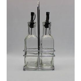 epinox Yasemin 2'li Set 200 ml Yağlık ve Sirkelik Cam Şişe