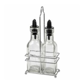 epinox Yasemin 2'li Set 200 ml Yağlık ve Sirkelik Cam Şişe