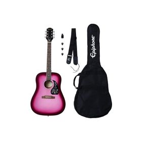 Epiphone Starling Hot Pink Pearl Akustik Gitar Başlangıç Paketi