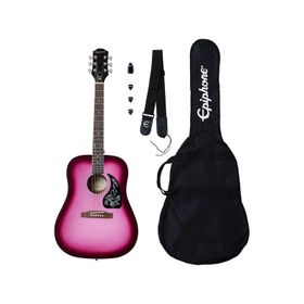 Epiphone Starling Hot Pink Pearl Akustik Gitar Başlangıç Paketi