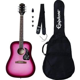 Epiphone Starling Hot Pink Pearl Akustik Gitar Başlangıç Paketi