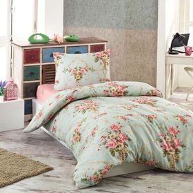 Eponj Home 140x220 cm Alanur Mint Tek Kişilik Junior Nevresim Seti