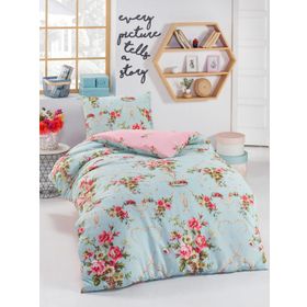 Eponj Home 140x220 cm Alanur Mint Tek Kişilik Junior Nevresim Seti