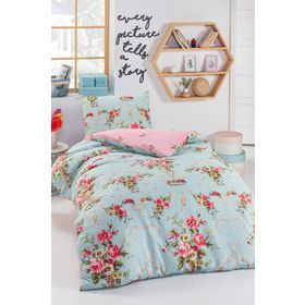 Eponj Home 140x220 cm Alanur Mint Tek Kişilik Junior Nevresim Seti