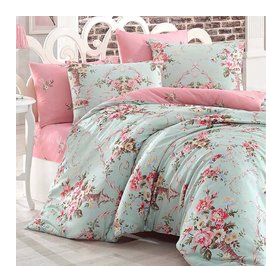 Eponj Home Alanur Mint Çift Kişilik Nevresim Takımı