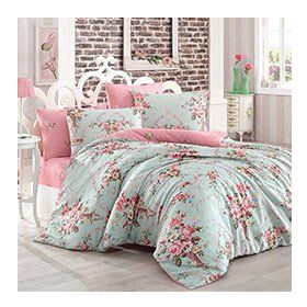 Eponj Home Alanur Mint Çift Kişilik Nevresim Takımı